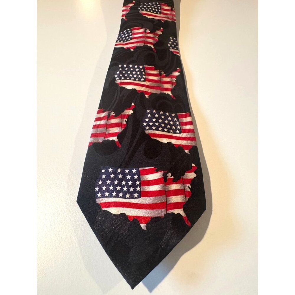 Steven Harris‎ Men’s Patriotic Necktie – Stars & Stripes USA Map